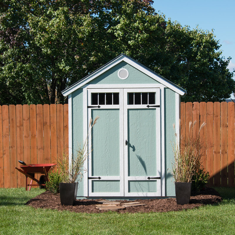 Handy Home Garden 6 ft. W x 8 ft. D Wood Storage Shed & Reviews | Wayfair